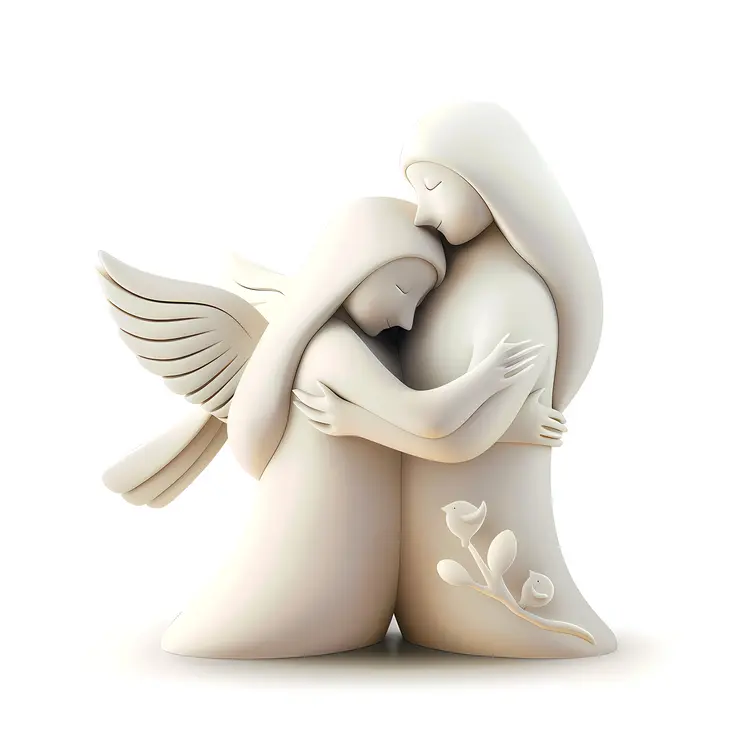 Angel Hug Statue