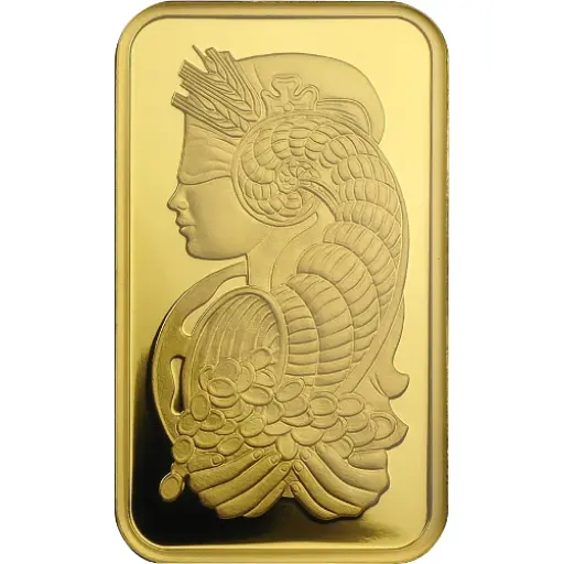 Gold Bar with Intricate Design