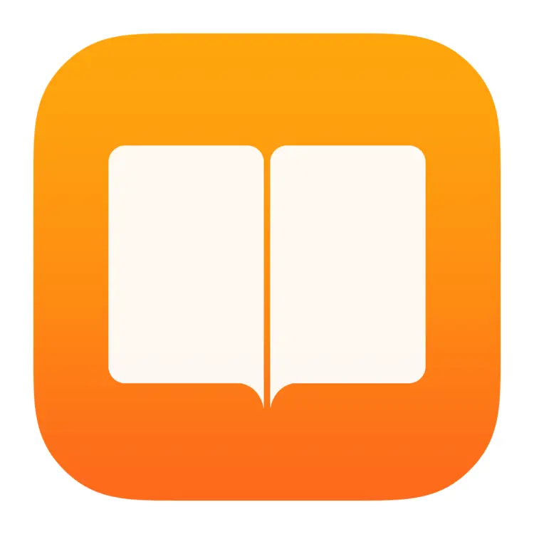 Book Icon in Orange Gradient