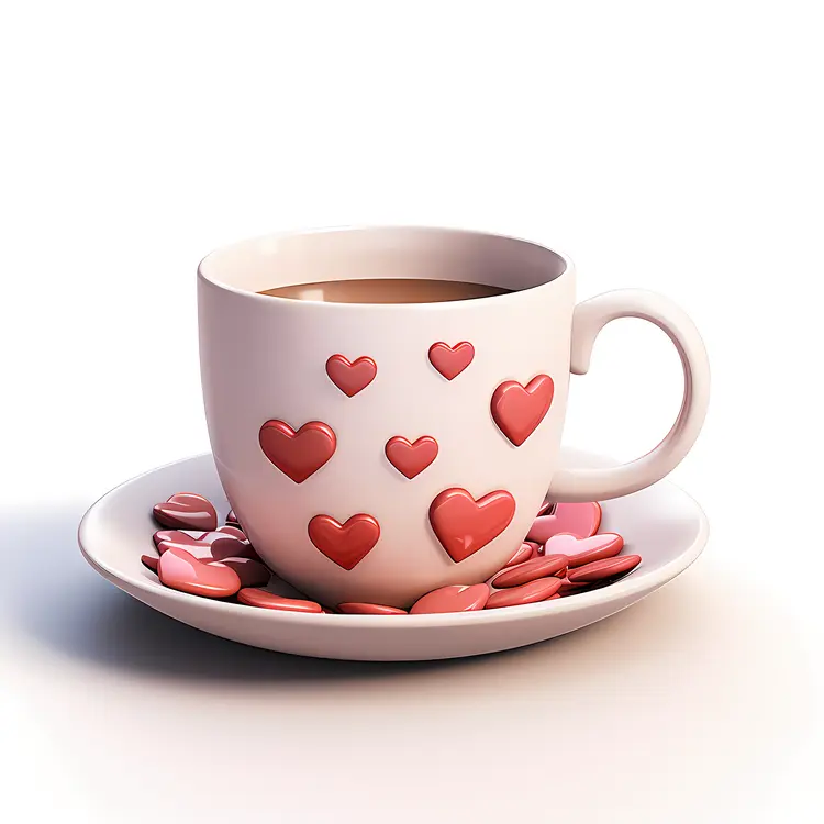 Cup with Heart Design