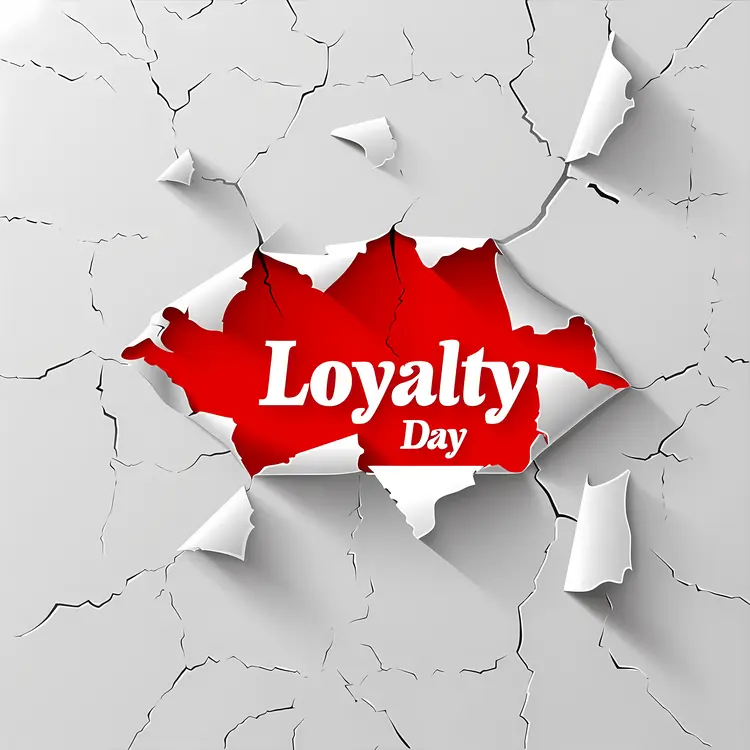 Loyalty Day with Cracked Background