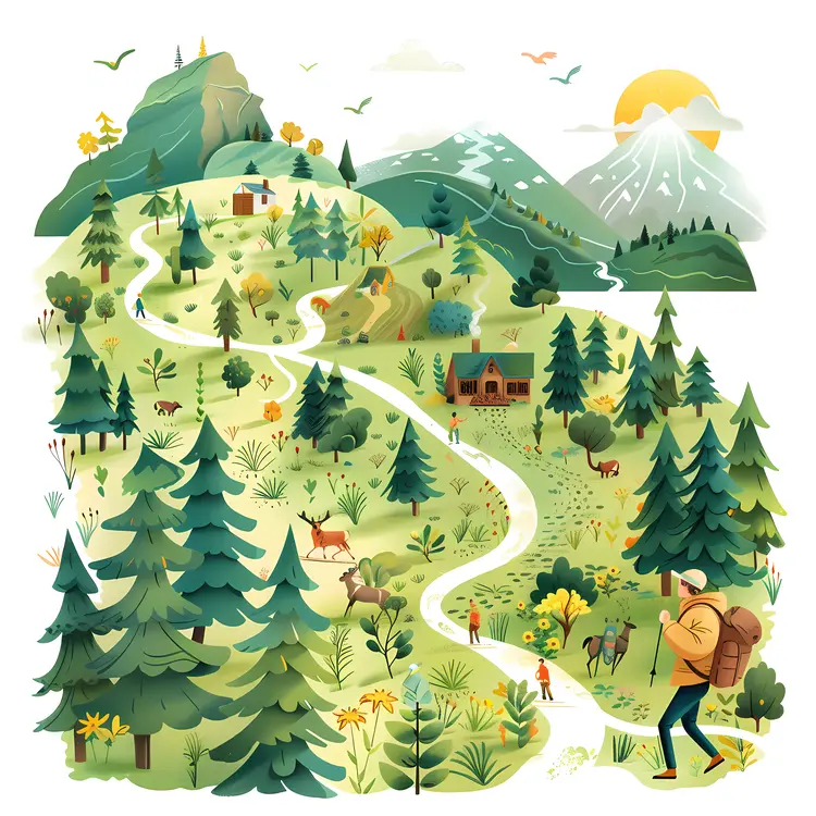 Hiking Trail in Nature