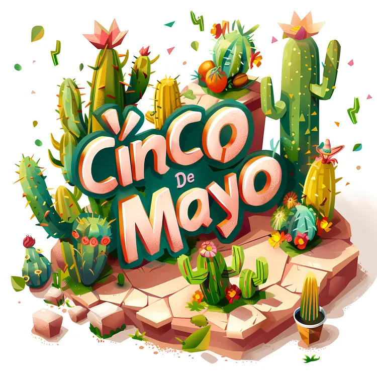 Cinco de Mayo Celebration with Cacti