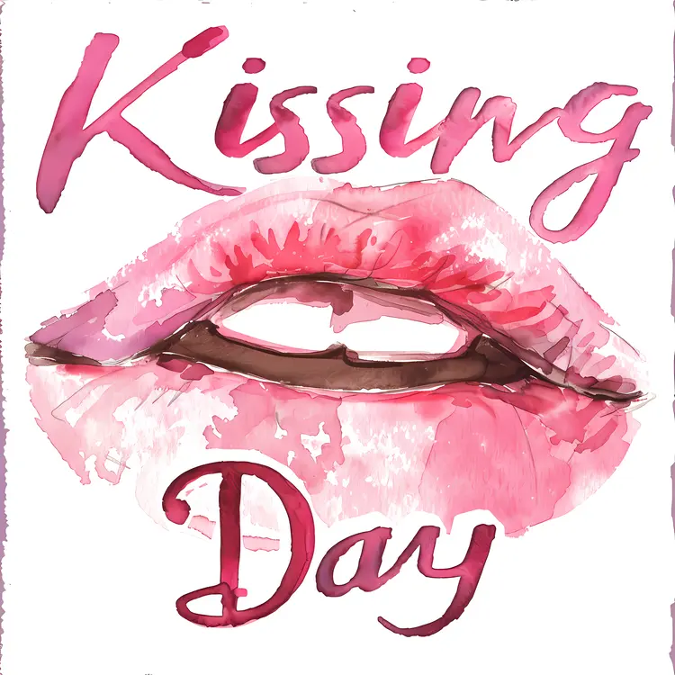 Kissing Day Lips Illustration