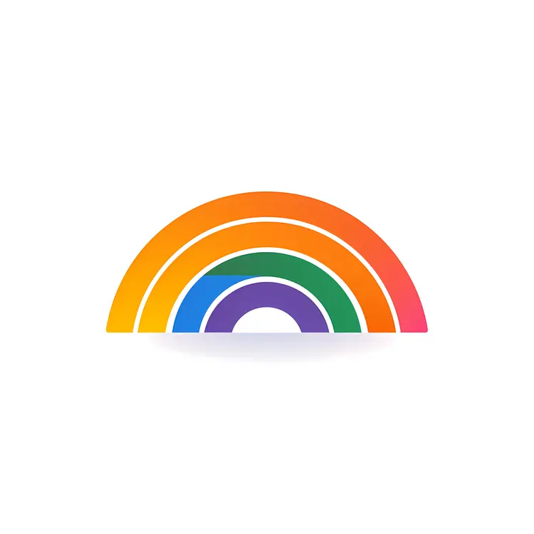Simple Rainbow Illustration