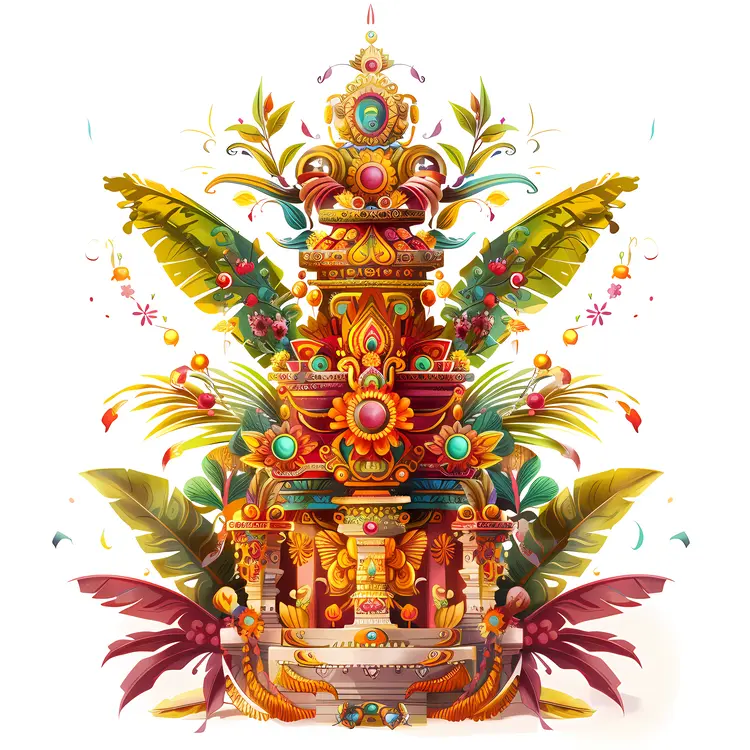 Colorful Temple Decoration