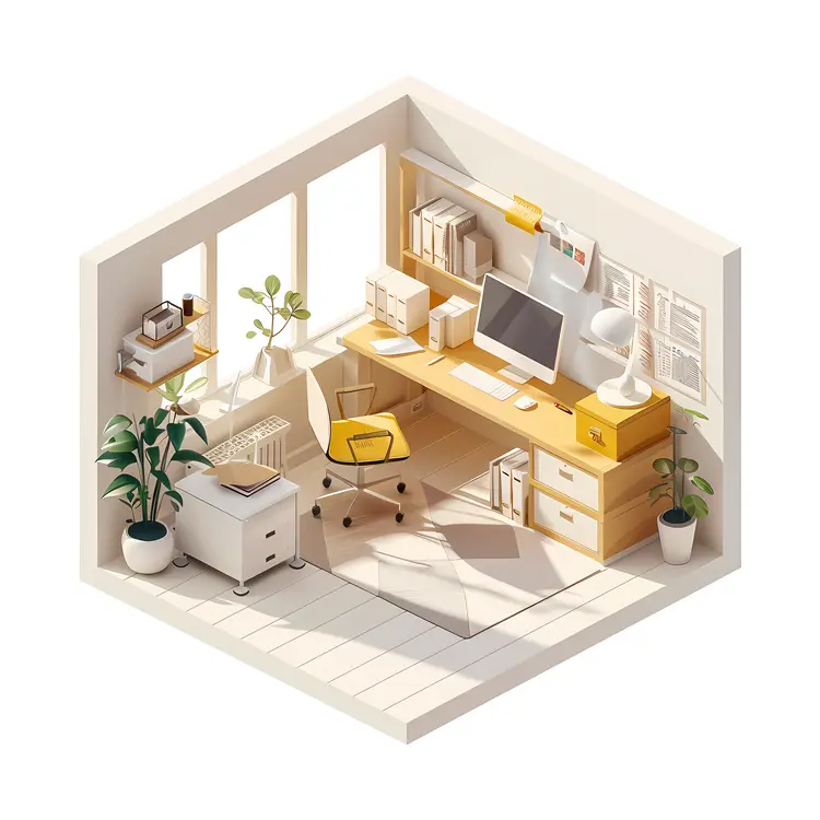 Bright Home Office