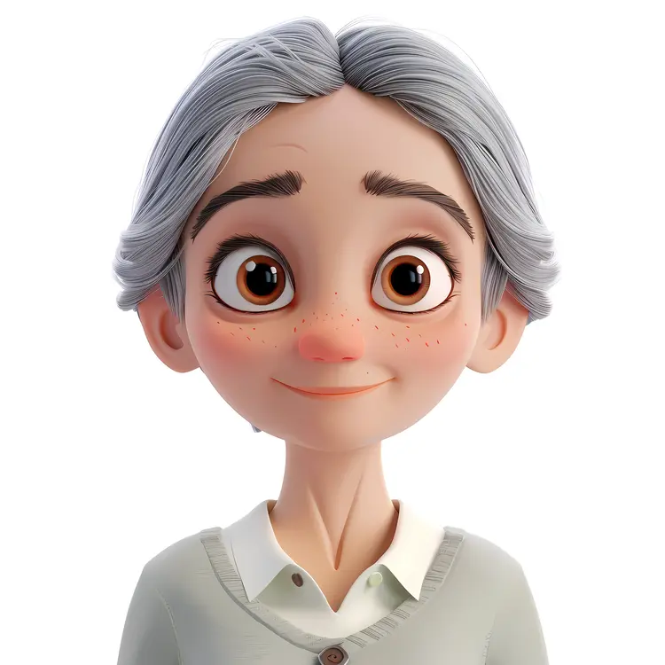 Elderly Woman Illustration