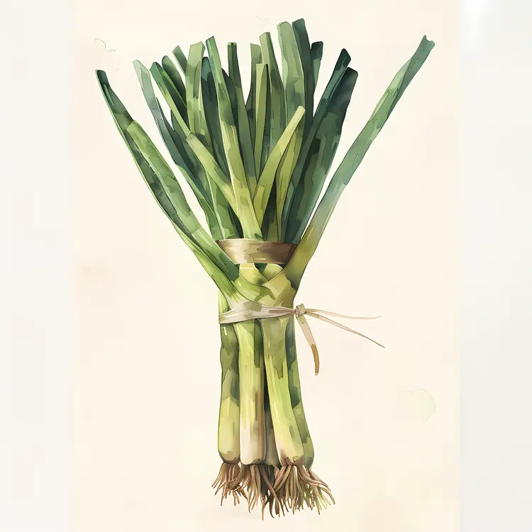 Fresh Green Leeks