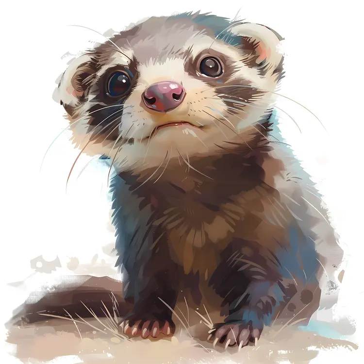 Adorable Small Pet Ferret