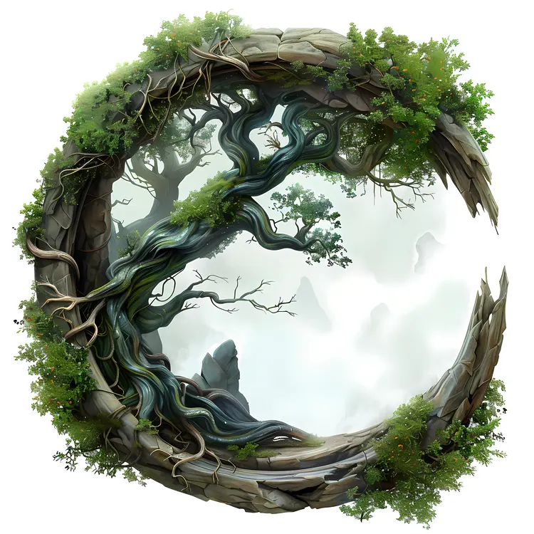 Tree Circle in Nature