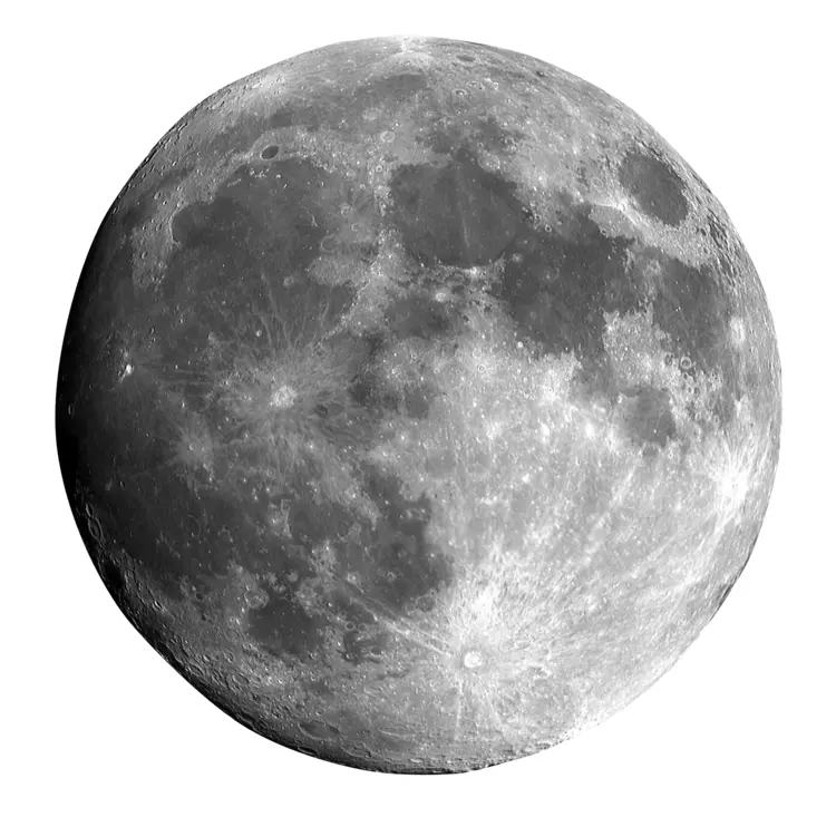 Detailed Moon in Space