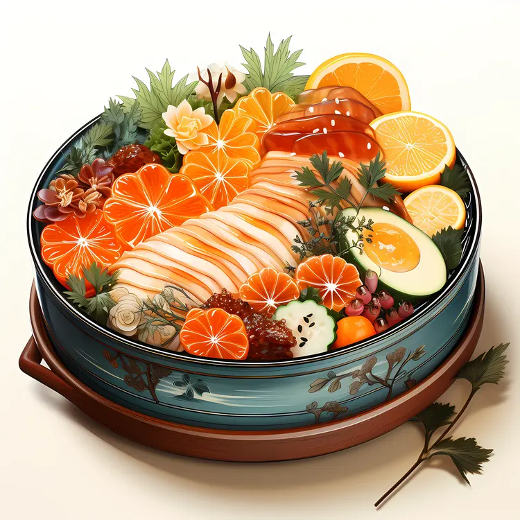 Vibrant Fruit and Vegetable Platter