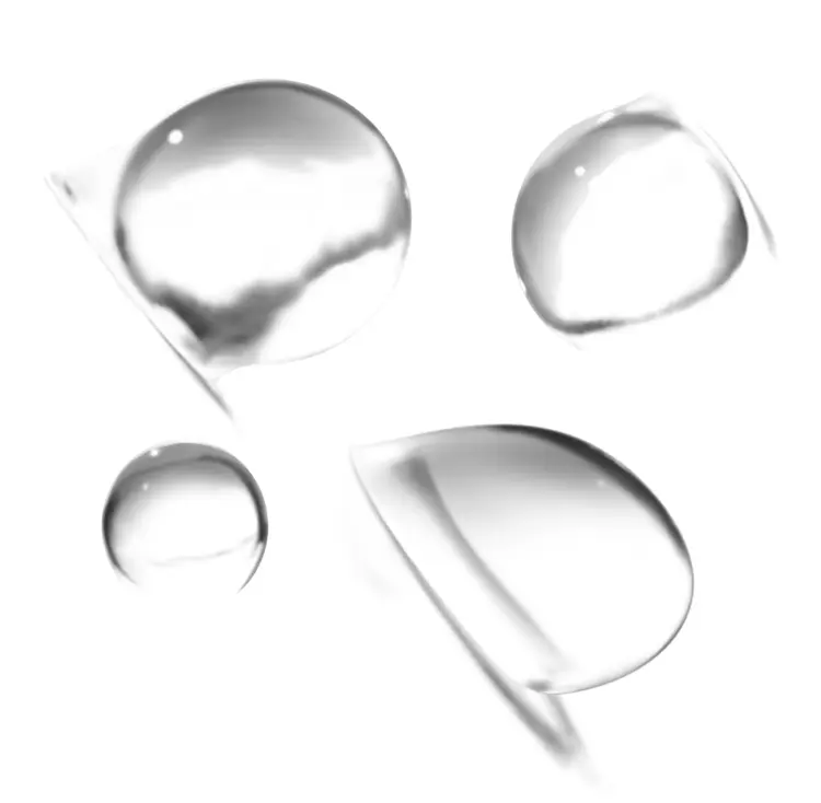 Large Water Droplets on a Clear Background