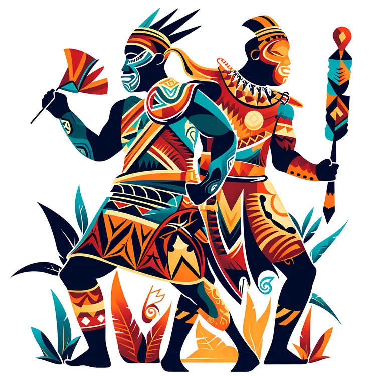 Colorful Tribal Warriors