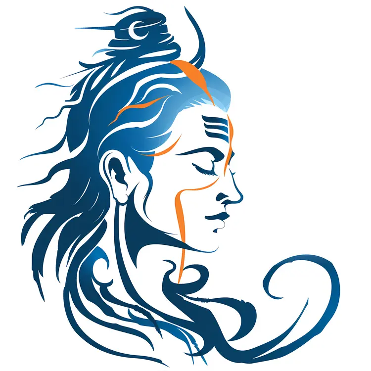 Blue Shiva Illustration