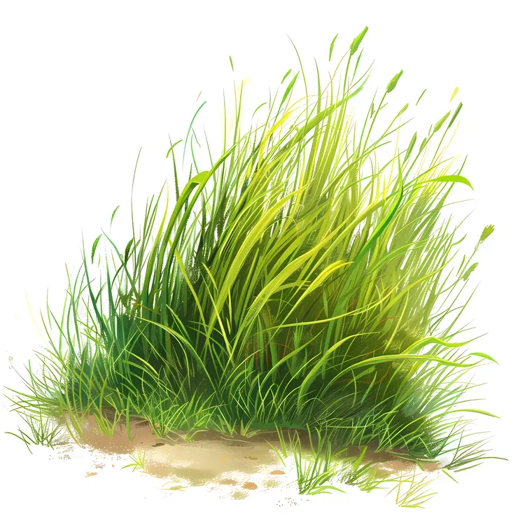 Lush Green Grass Illustration