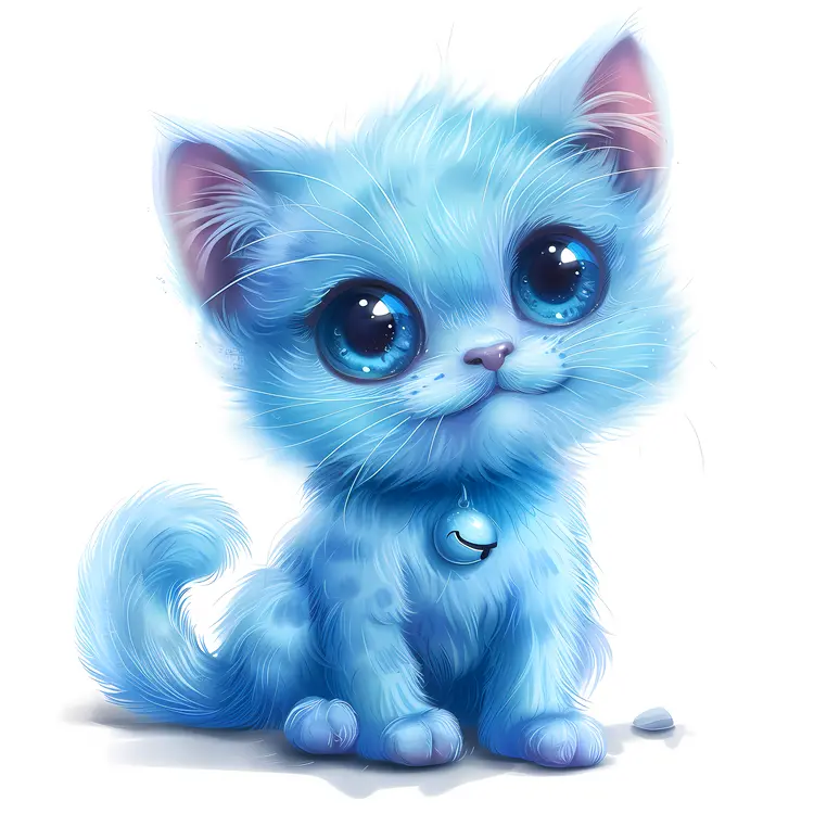 Cute Blue Kitten