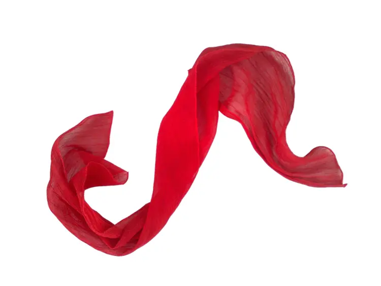 Red Silk Scarf for Elegant Fashion
