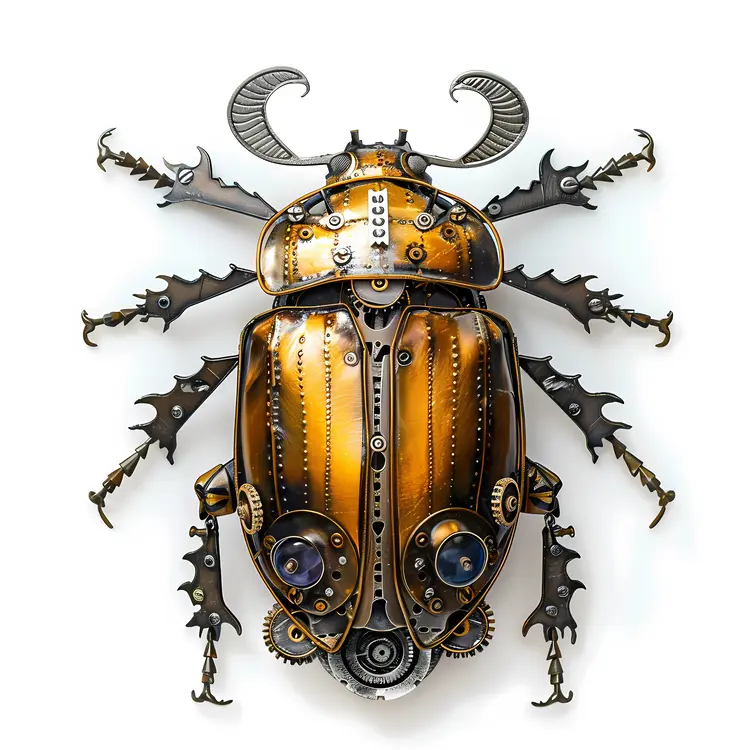 Steampunk Mechanical Beetle