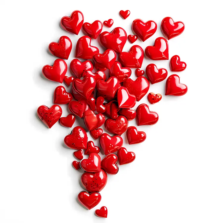 Cluster of Red Hearts