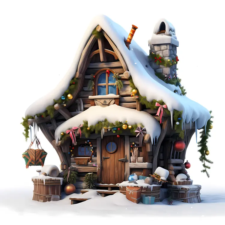 Small cute doodle house