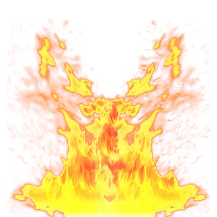 Bright Yellow Flames