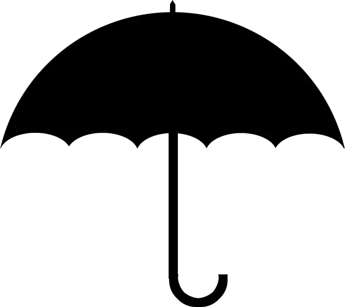 Black Umbrella for Rainy Days