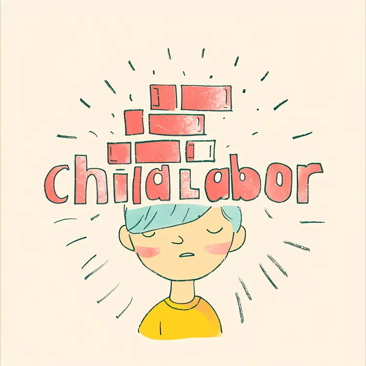 Child Labor Awareness Illustration