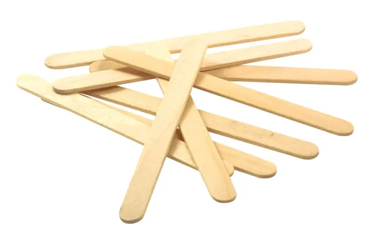 Pile of Wooden Popsicle Sticks