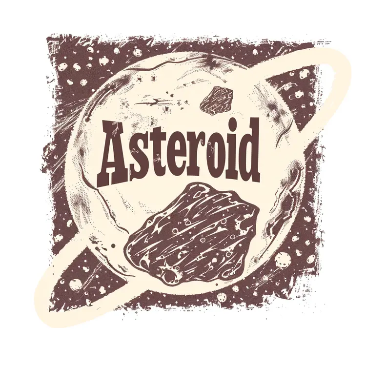 Asteroid Day Stamp with Planet and Rings