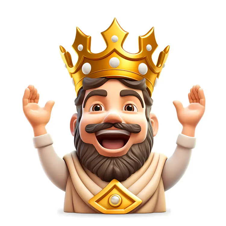 Happy Cartoon King