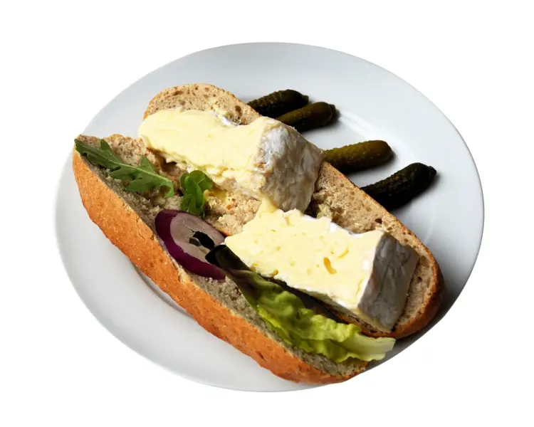 Cheese Sandwich with Pickles