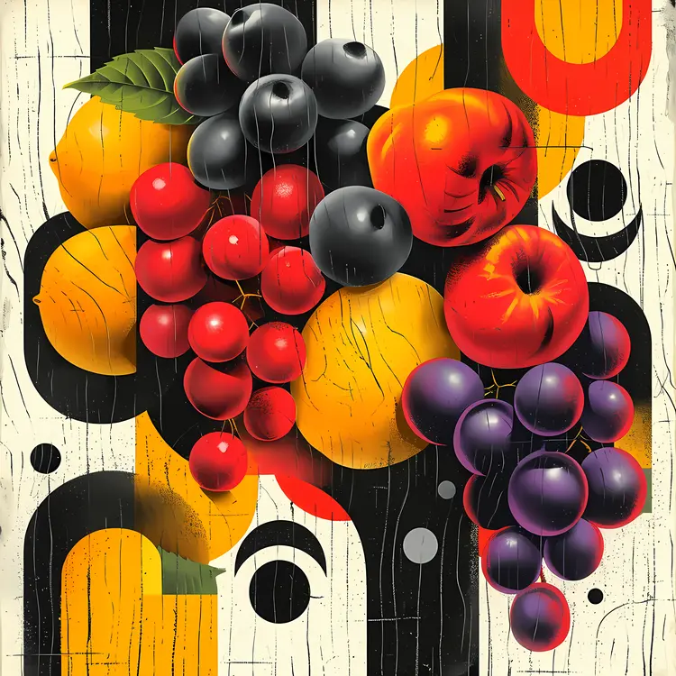 Vibrant Fruit Still Life