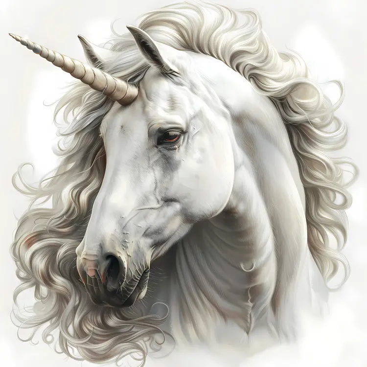 Majestic White Unicorn