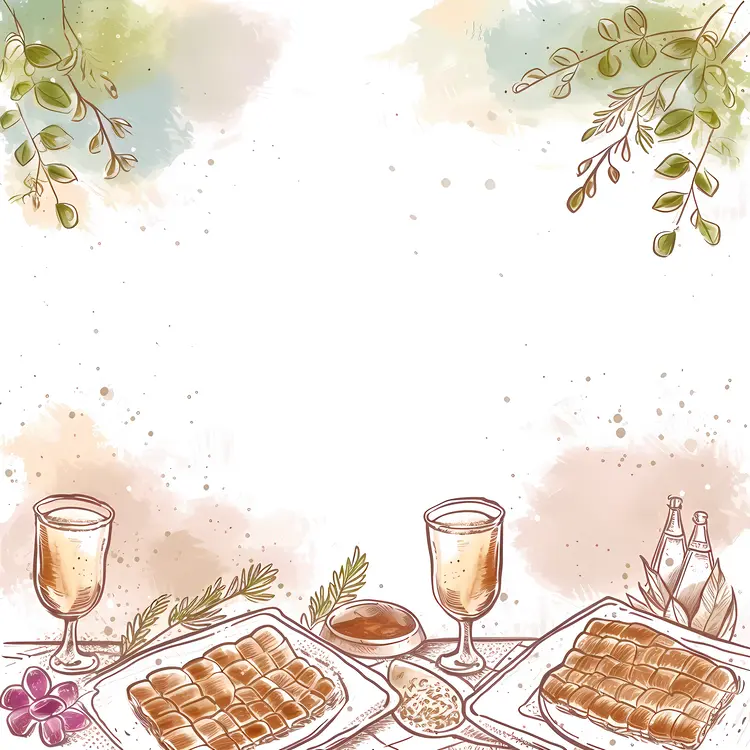 Waffles and Wine on a Table
