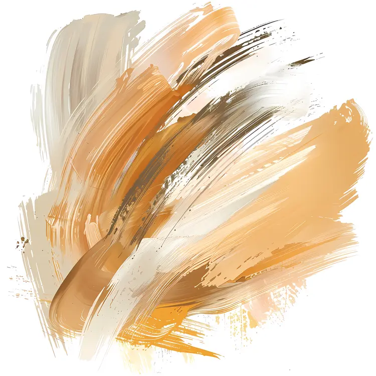Abstract Beige Brush Stroke
