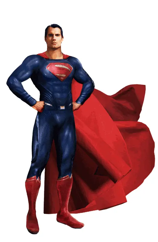 Superman Standing with Hands on Hips