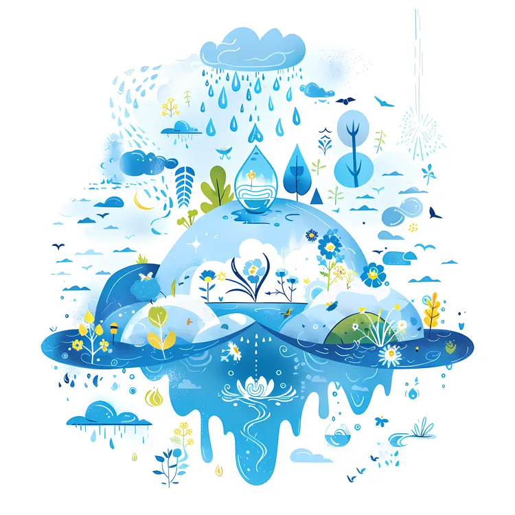 Illustration of the Water Cycle