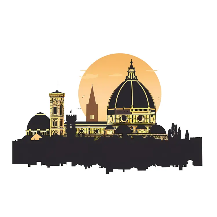 Florence Cathedral Silhouette