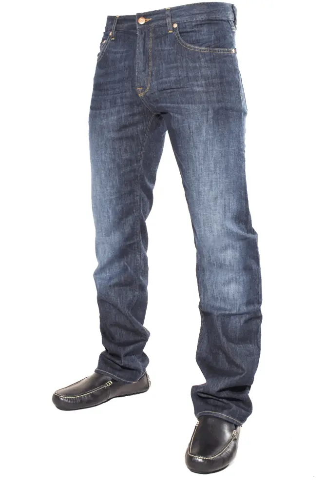 Classic Dark Blue Denim Jeans