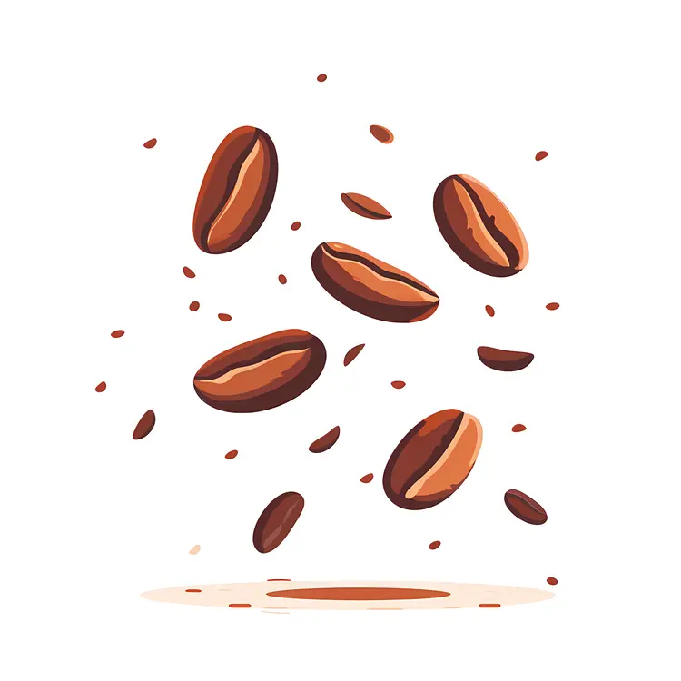 Brown Roasted Coffee Beans