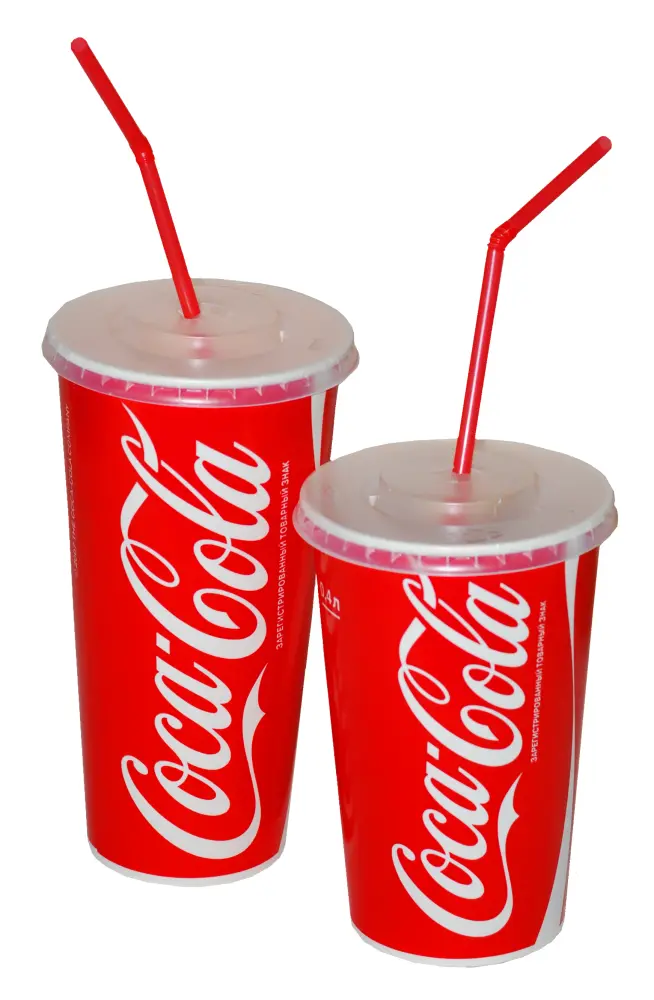 Coca-Cola Cups with Straws