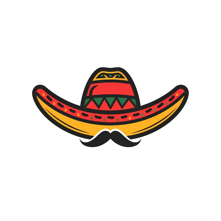 Colorful Sombrero Icon