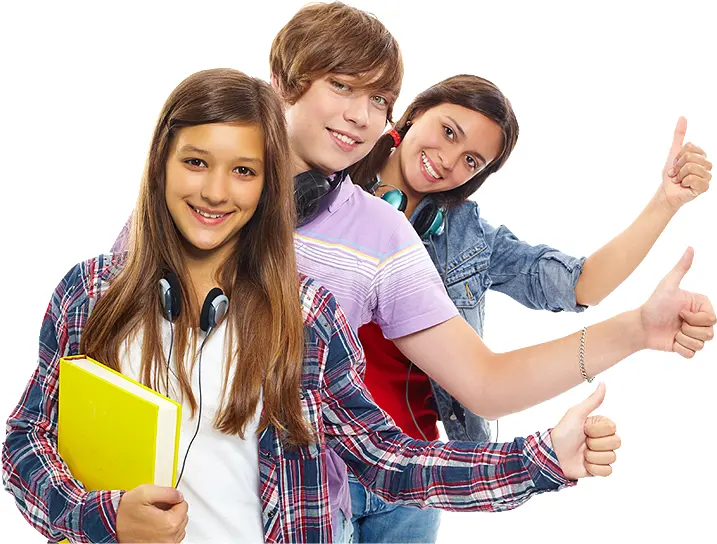 Students Giving Thumbs Up