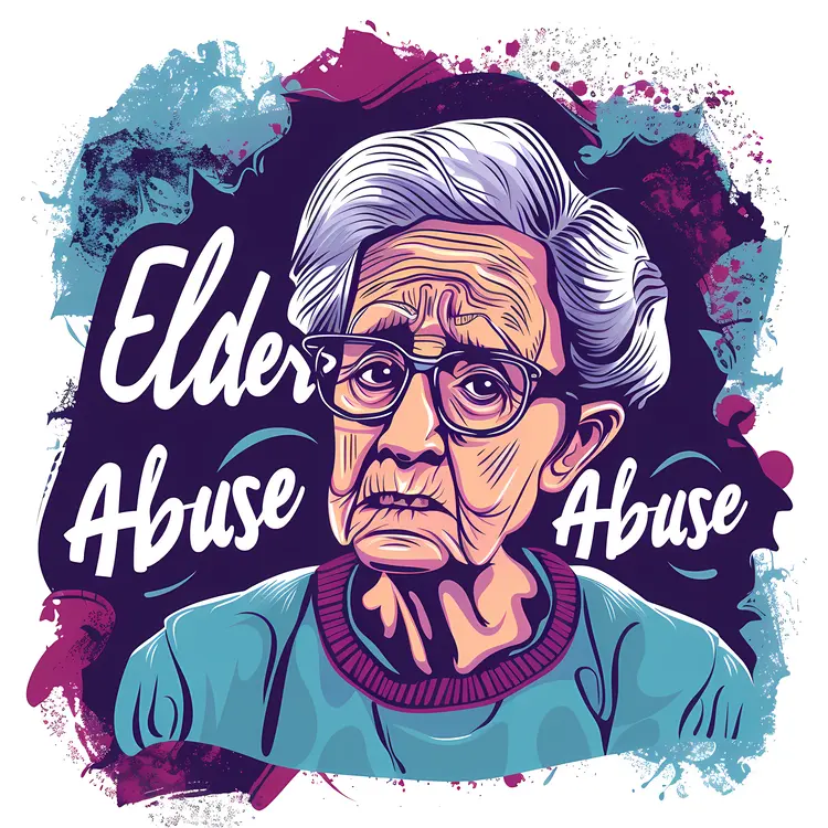 Elder Abuse Awareness Illustration