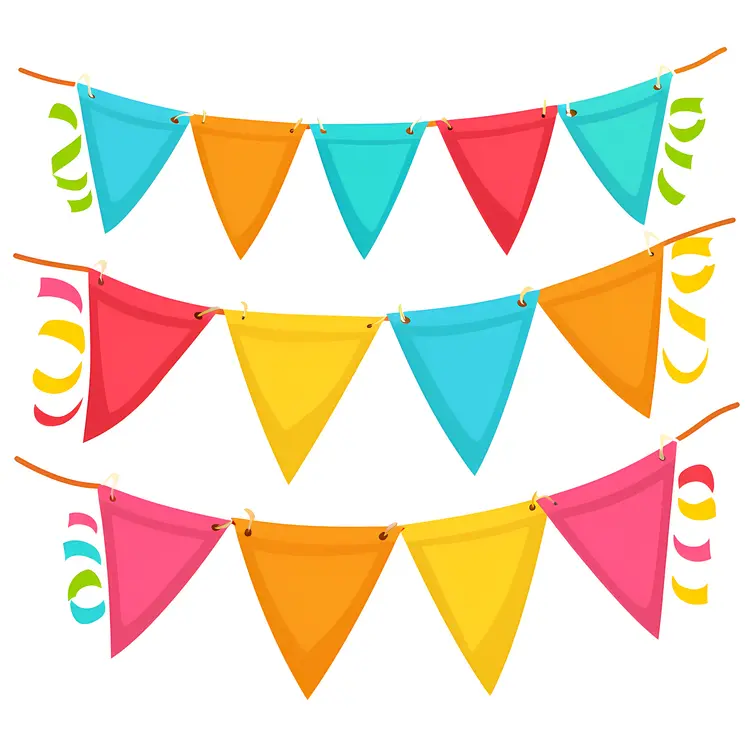 Colorful Banners for Festive Decoration