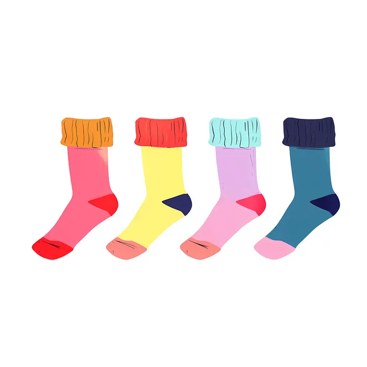 Bright Striped Socks