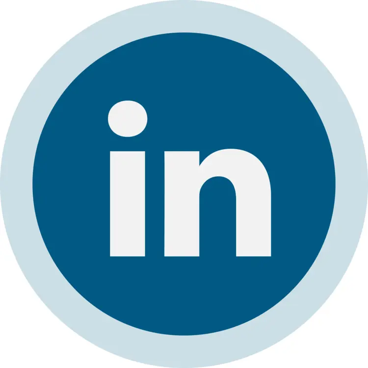 Blue LinkedIn Logo for Professional Networking