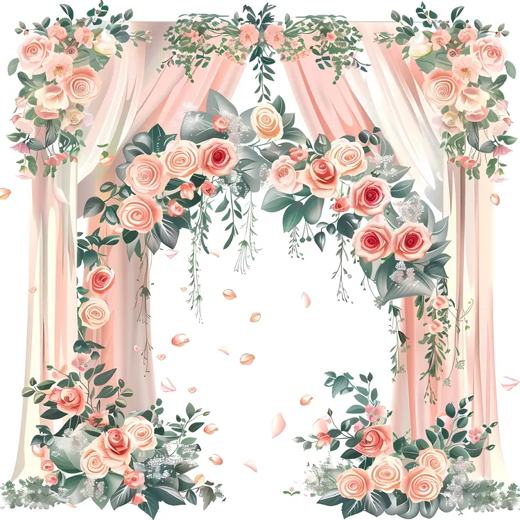 Beautiful Floral Wedding Arch